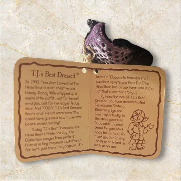 The Boyds Collection Ltd Kids Black Bears Zelda Z. Witchy Puss Boyds Bear Plush - Picture 7 of 16